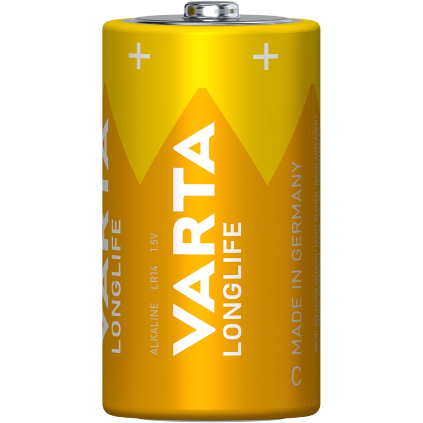 Varta 4114101422 - 2 szt Baterie alkaliczne LONGLIFE LR14/C 1,5V