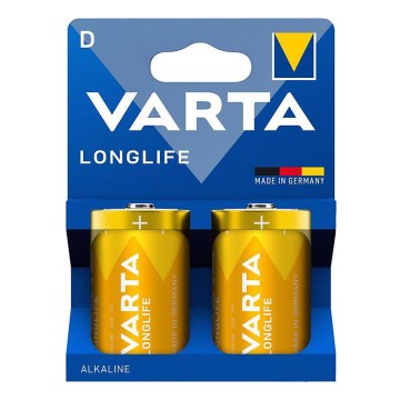 Varta 4120101422 - 2 szt Baterie alkaliczne LONGLIFE D 1,5V