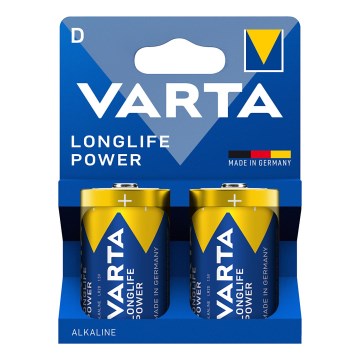 Varta 4920121422 - 2 szt Baterie alkaliczne LONGLIFE POWER LR20/D 1,5V