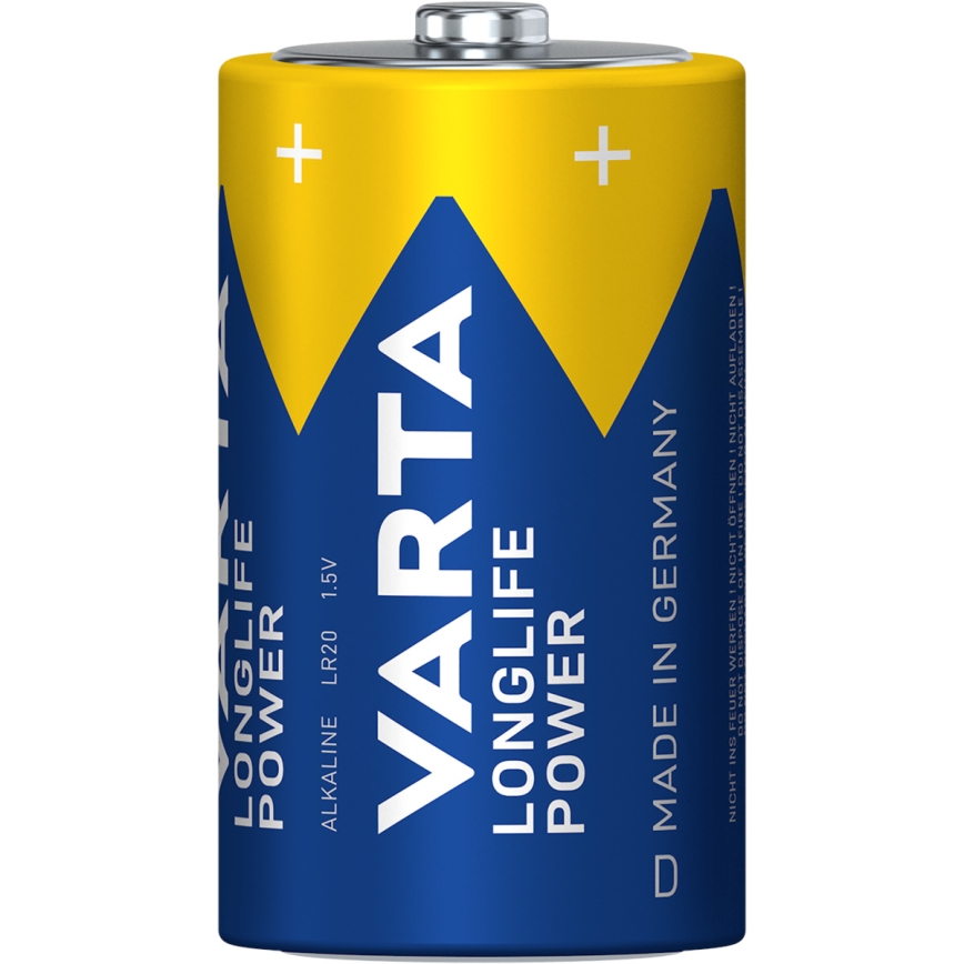 Varta 4920121422 - 2 szt Baterie alkaliczne LONGLIFE POWER LR20/D 1,5V