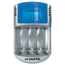 Varta 57070 - Ładowarka baterii LCD 4xAA/AAA 100-240V/12V/5V