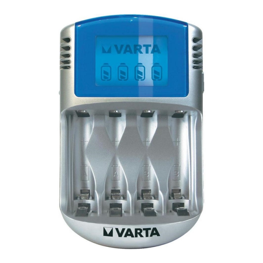 Varta 57070 - Ładowarka baterii LCD 4xAA/AAA 100-240V/12V/5V