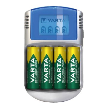 Varta 57070201451 - LCD Ładowarka baterii 4xAA/AAA 2600mAh 5V