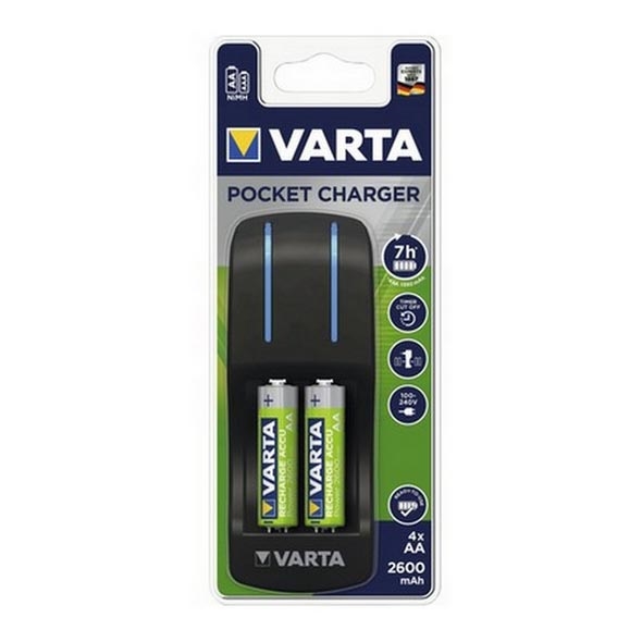 Varta 57642101471 - Ładowarka do akumulatorków POCKET CHARGER 4x AA  100-240V