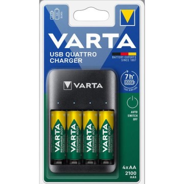 Varta 57652101451 - Ładowarka do baterii 4xAA/AAA 2100mAh 5V