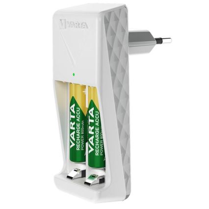 Varta 57656101451 - Ładowarka akumulatorów 2xAA/AAA 2100 mAh 230V