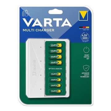 Varta 57659101401 - Ładowarka do akumulatorów 8x AA/AAA 5V