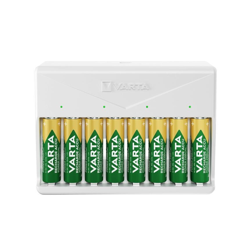 Varta 57659101401 - Ładowarka do akumulatorów 8x AA/AAA 5V