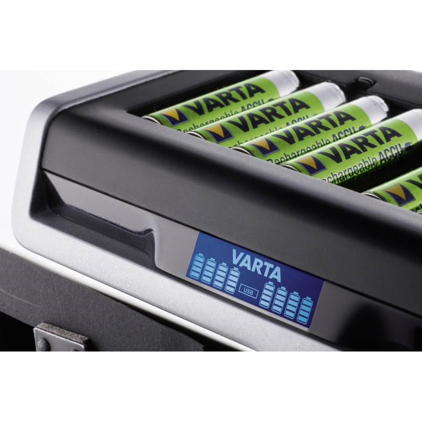 VARTA 57671 - LCD Multi ładowarka 8xAA/AAA a USB ładowanie 4h