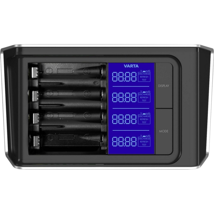 VARTA 57675 - LCD Ultra fast Ładowarka 4xAA/AAA ładowanie 15min