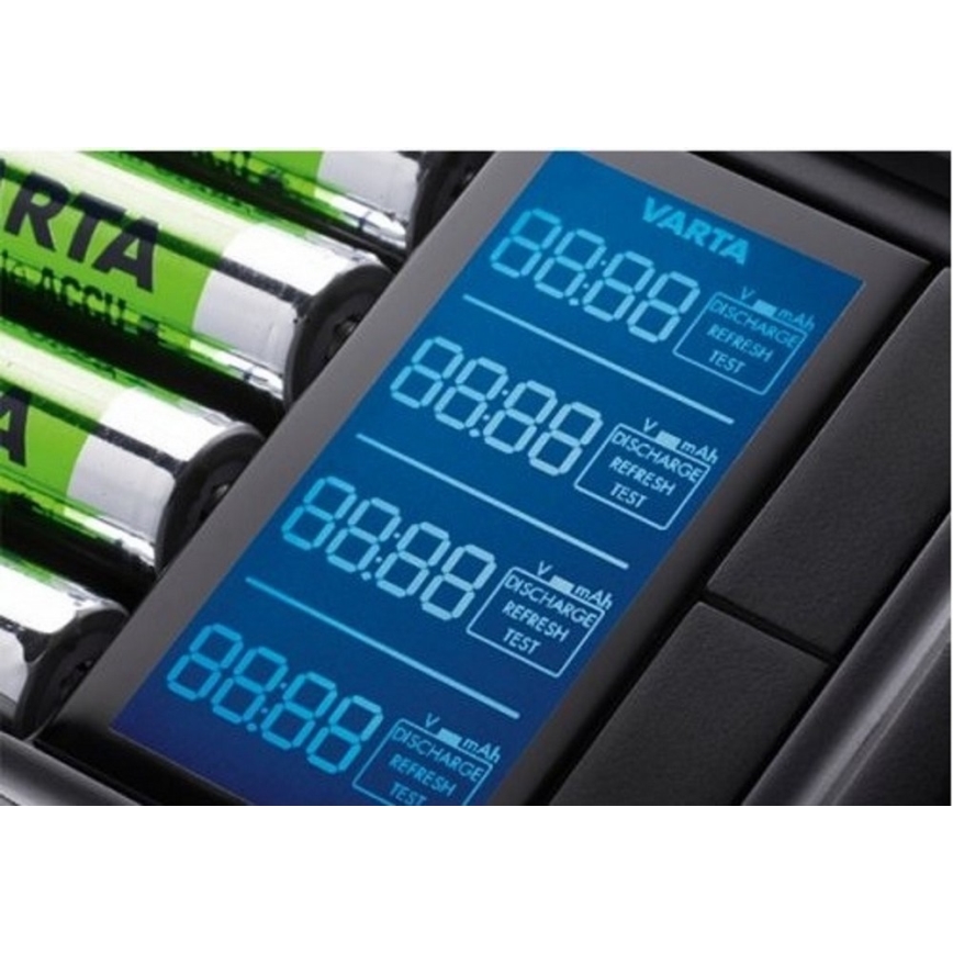 VARTA 57675 - LCD Ultra fast Ładowarka 4xAA/AAA ładowanie 15min