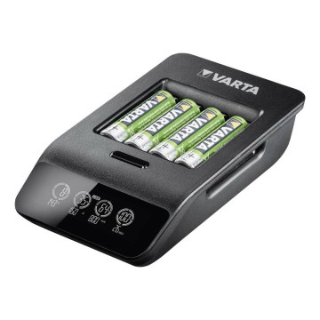 VARTA 57684 - LCD Smart ładowarka 4xAA/AAA ładowanie 1,5 godz