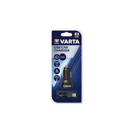 VARTA 57931 - Ładowarka adapter samochodowa USB 12V