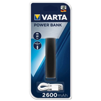 Varta 57959 - Power bank 2600mAh/3,7V czarny