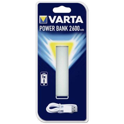 Varta 57959 - Power bank 2600mAh/3,7V matowy