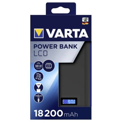 Varta 57972 - Power bank LCD 18200mAh/3,7V