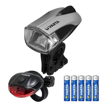 Varta 62585 - ZESTAW 2x LED Latarka na rower LED/3W/3xAAA + LED/3W/2xAAA