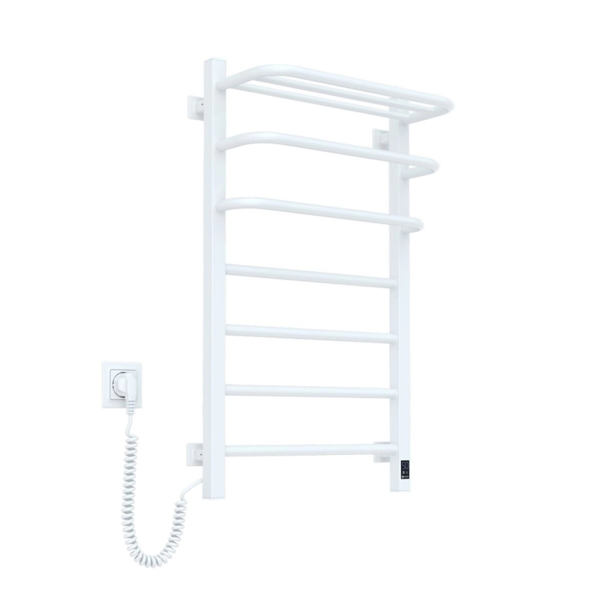 Vertaduro - Elektryczny suszacz do ręczników z termostatem DOR 155W/230V 80x48 cm IP44 biały lewy