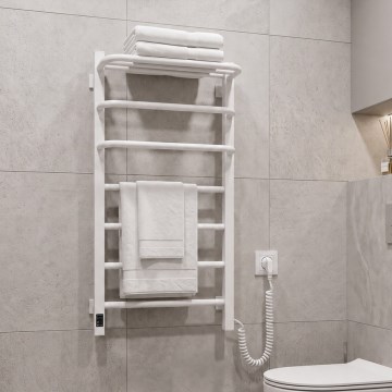Vertaduro - Elektryczna suszarka na ręczniki z termostatem DOR 155W/230V 80x48 cm IP44 biała prawa