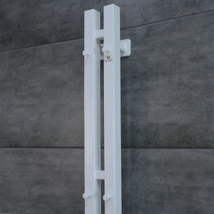 Vertaduro - Elektryczny suszacz do ręczników z termostatem VEO 70W/230V 120x9 cm IP44 biały prawy