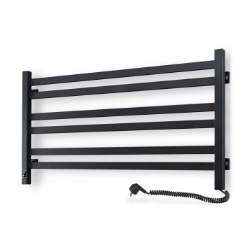 Vertaduro - Elektryczny suszacz do ręczników z termostatem AVA 181W/230V 50x90 cm IP44 czarny prawy