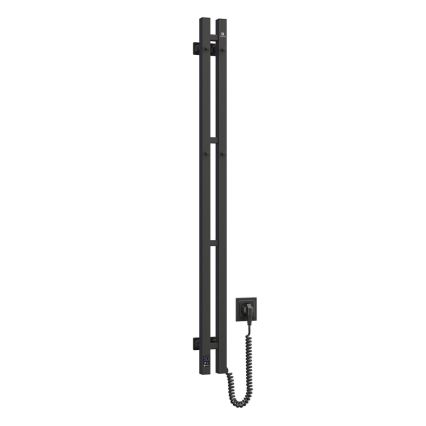 Vertaduro - Elektryczna suszarka na ręczniki z termostatem VEO 70W/230V 120x9 cm IP44 czarna prawa