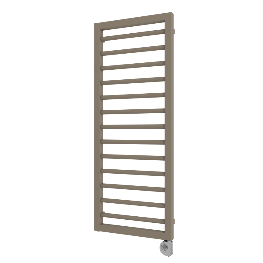 Vertaduro - Grzejnik łazienkowy ADEL z termostatem, 600 W, 128 x 50 cm, taupe