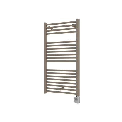 Vertaduro - Grzejnik łazienkowy z termostatem DENISE 400 W 94 x 50 cm taupe