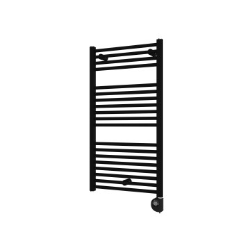 Vertaduro - Grzejnik łazienkowy z termostatem DENISE 400W 94x50 cm czarny