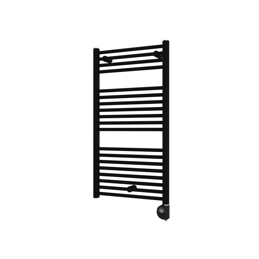 Vertaduro - Grzejnik łazienkowy z termostatem DENISE 400W 94x50 cm czarny