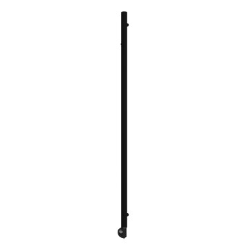 Vertaduro - Grzejnik łazienkowy z termostatem ERDA 400W 180x5 cm czarny