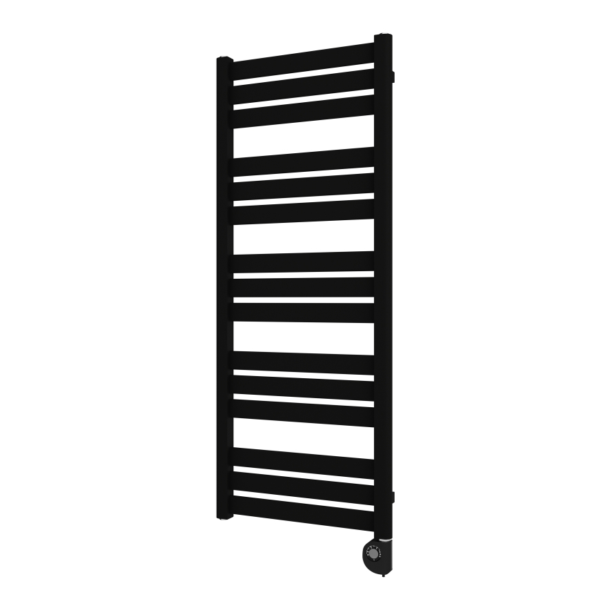 Vertaduro - Grzejnik łazienkowy z termostatem LUCY 600W 125x50 cm czarny