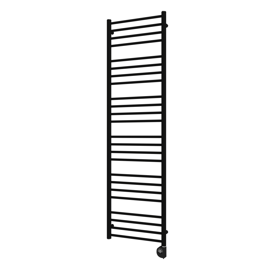 Vertaduro - Grzejnik łazienkowy z termostatem SIMONE 600 W 174 x 50 cm czarny
