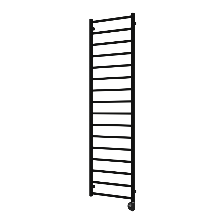 Vertaduro - Grzejnik łazienkowy z termostatem ZOE 400W 186x50 cm czarny