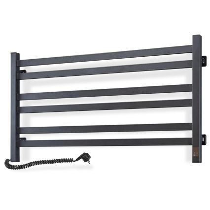 Vertaduro - Elektryczny suszacz do ręczników z termostatem AVA 181W/230V 50x90 cm IP44 czarny lewy