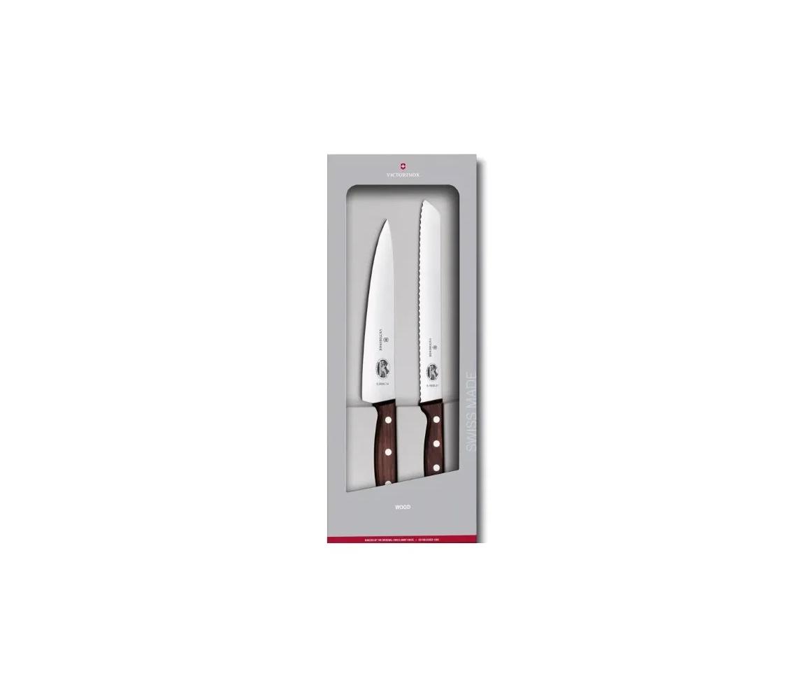 Victorinox - 2-częściowy zestaw noży kuchennych WOOD, klon