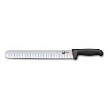 Victorinox - Kuchenny nóż do krojenia w plastry DUAL GRIP 30 cm czarny