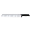 Victorinox - Nóż kuchenny do krojenia w plastry DUAL GRIP 30 cm czarny