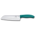 Victorinox - Nóż kuchenny Santoku SWISS CLASSIC 17 cm turkusowy