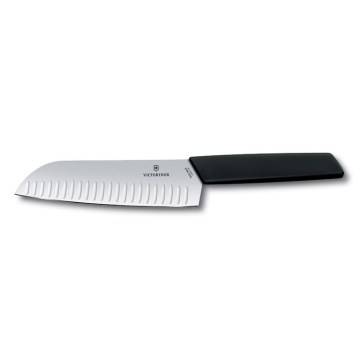 Victorinox - Nóż kuchenny Santoku SWISS MODERN 17 cm czarny