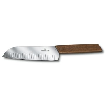 Victorinox - Nóż kuchenny Santoku SWISS MODERN 17 cm orzech