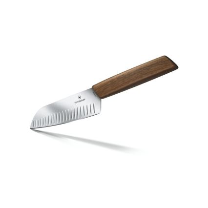 Victorinox - Nóż kuchenny Santoku SWISS MODERN 17 cm orzech