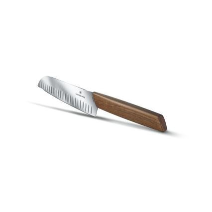 Victorinox - Nóż kuchenny Santoku SWISS MODERN 17 cm orzech