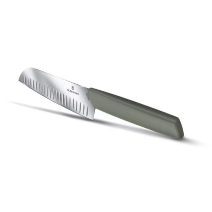 Victorinox - Nóż kuchenny Santoku SWISS MODERN 17 cm zielony