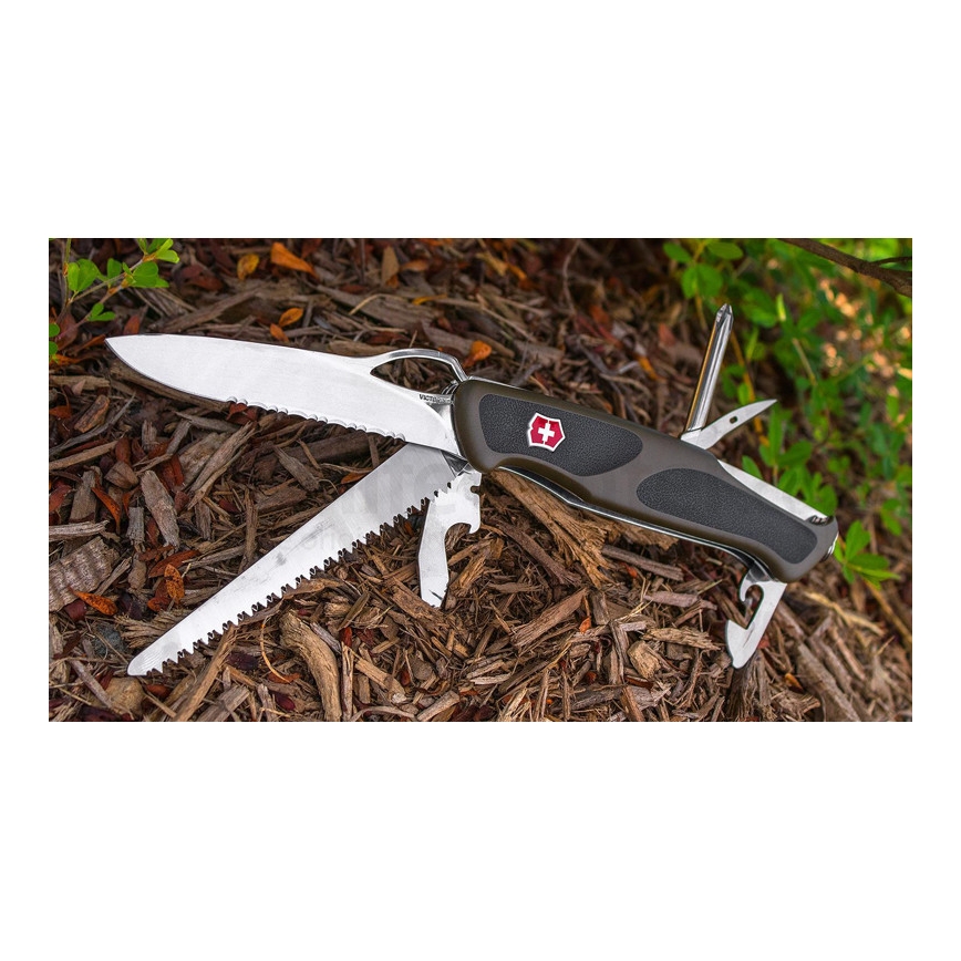 Victorinox - Scyzoryk wielofunkcyjny 13 cm/12 funkcji zielony/czarny