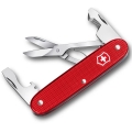 Victorinox - Wielofunkcyjny scyzoryk kieszonkowy COMPANION SLIM ALOX 9,3 cm/6 funkcji czerwony