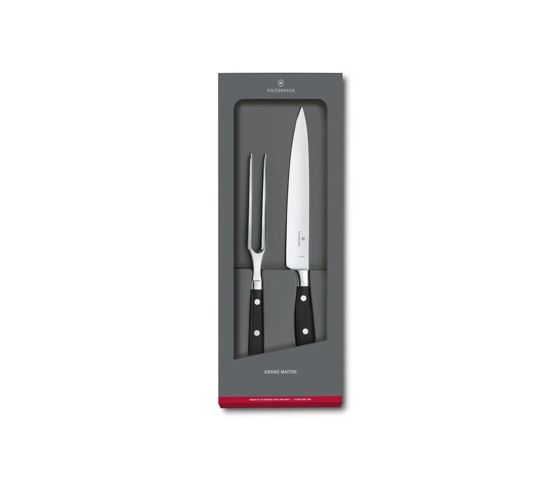 Victorinox - Zestaw do porcjowania GRAND MAITRE, 2 szt., czarny