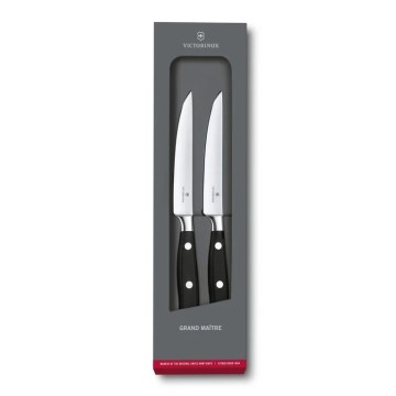 Victorinox - Zestaw noży do steków GRAND MAITRE 12 cm, 2 szt., czarny