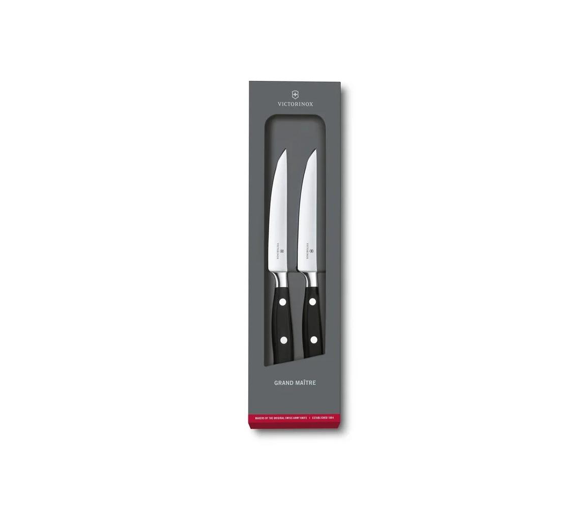 Victorinox - Zestaw noży do steków GRAND MAITRE 12 cm, 2 szt., czarny