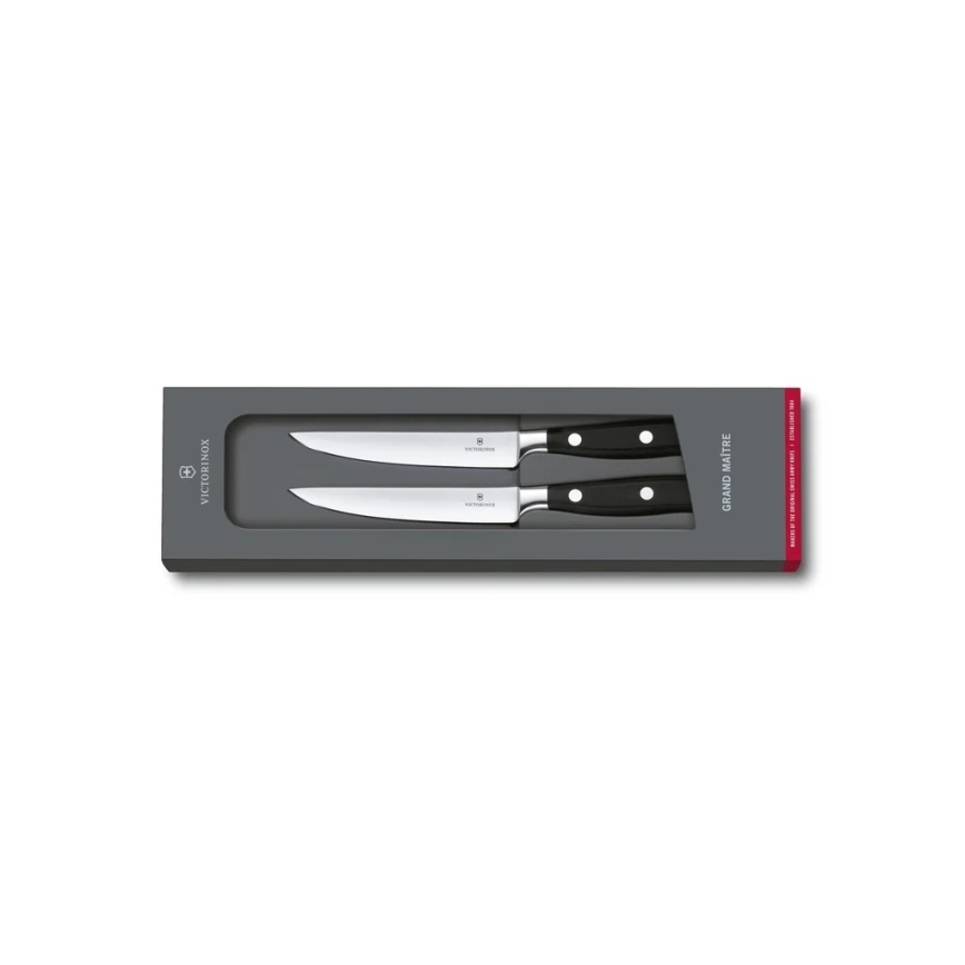 Victorinox - Zestaw noży do steków GRAND MAITRE 12 cm, 2 szt., czarny
